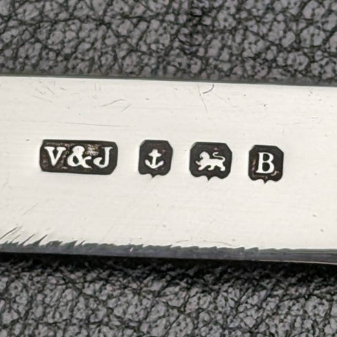 1926 British Vintage White Pearl Shell Handle Pure Silver Blade Folding Pen Knife